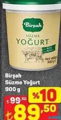 BİRŞAH SÜZME YOĞURT 900 G fiyat ve kampanya bilgisi